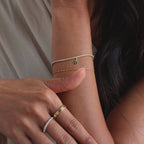 Heart Birthstone Tennis Bracelet