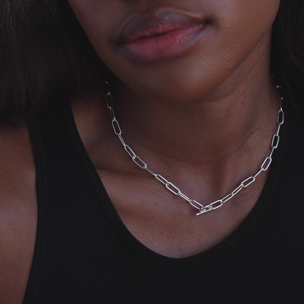 Paperclip Toggle Necklace