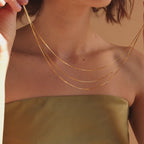 Triple Box Chain Necklace