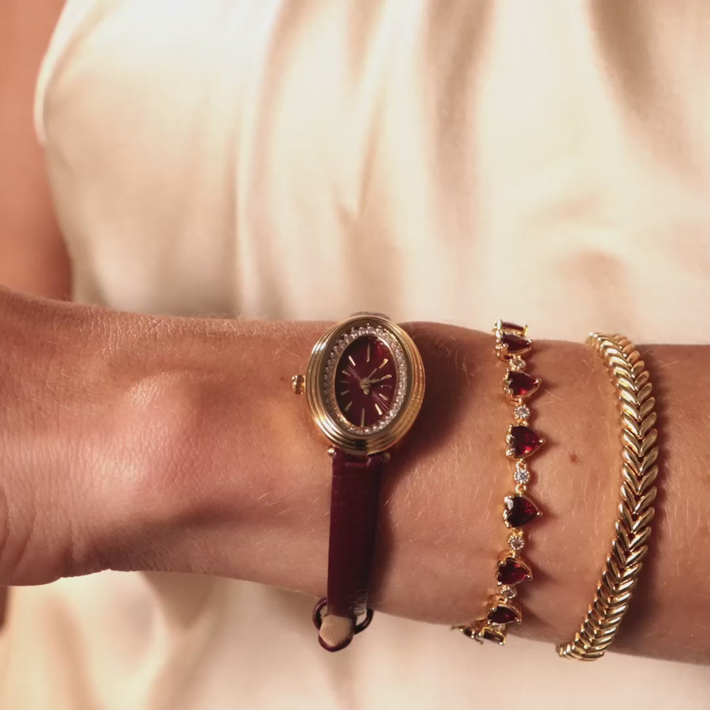Merlot Strap Timepiece