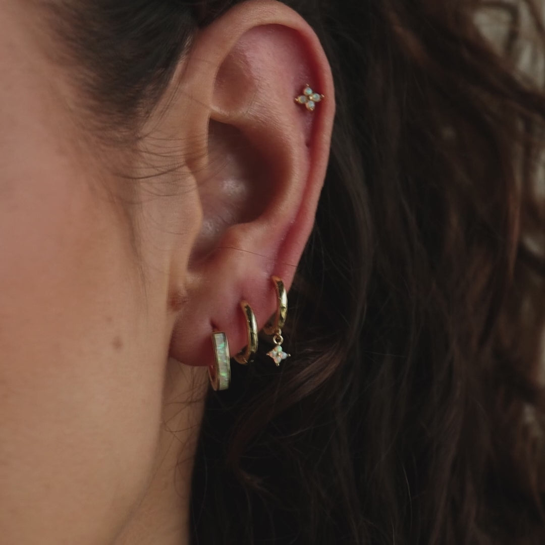 Ivy Birthstone Hoops