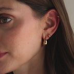 Love Knot Huggies in 18K Gold