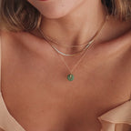 Round Jade Pendant Necklace