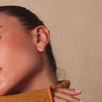 Diamond Cascade Ear Jackets in 18K Gold