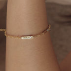 Mini Name Birthstone Bracelet