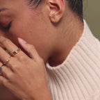 Mixed Metal Wave Ring Set