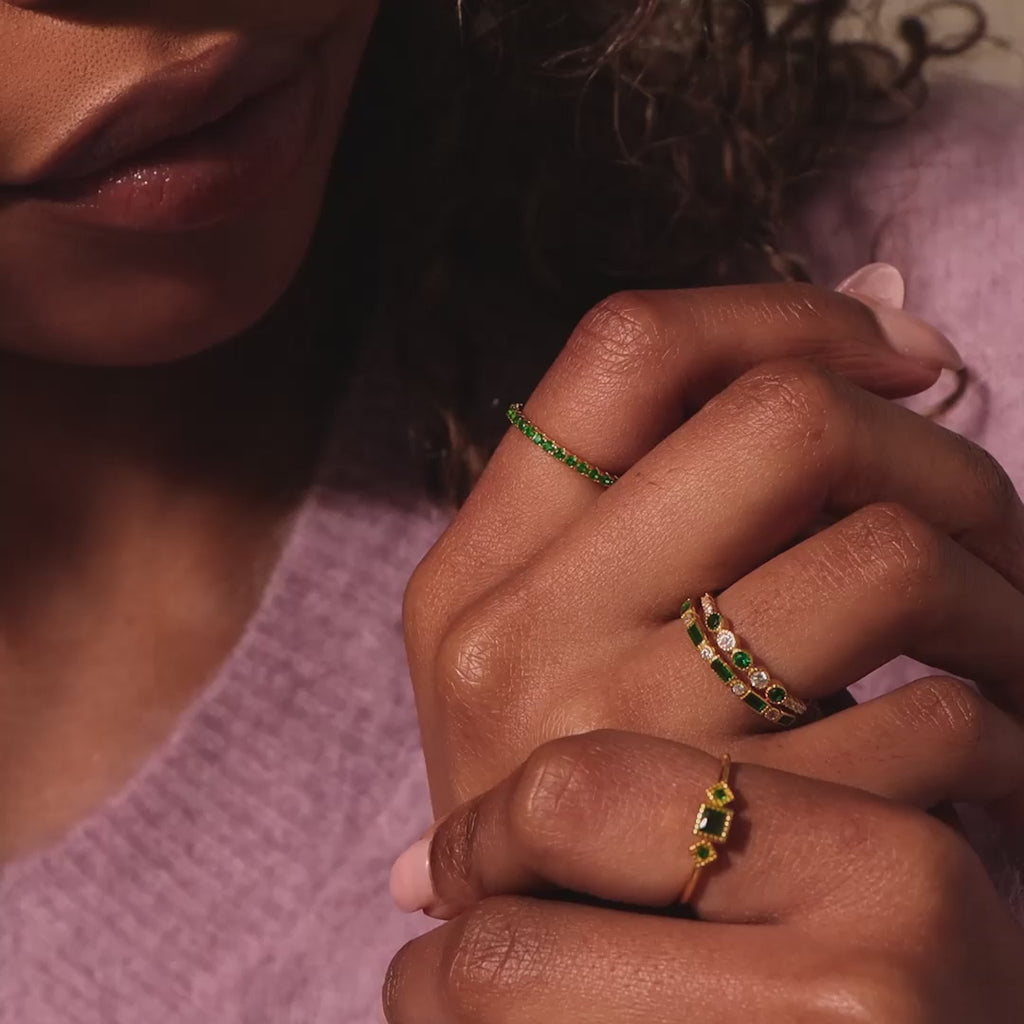 Endless Eternity Birthstone Ring