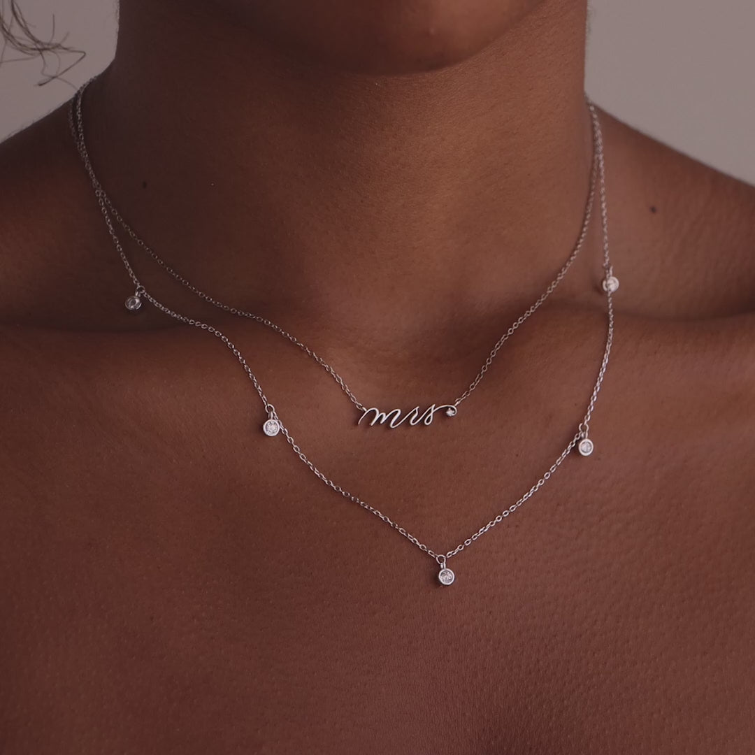 Diamond Station Necklace