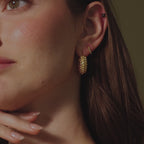 Beaded Dome Hoops