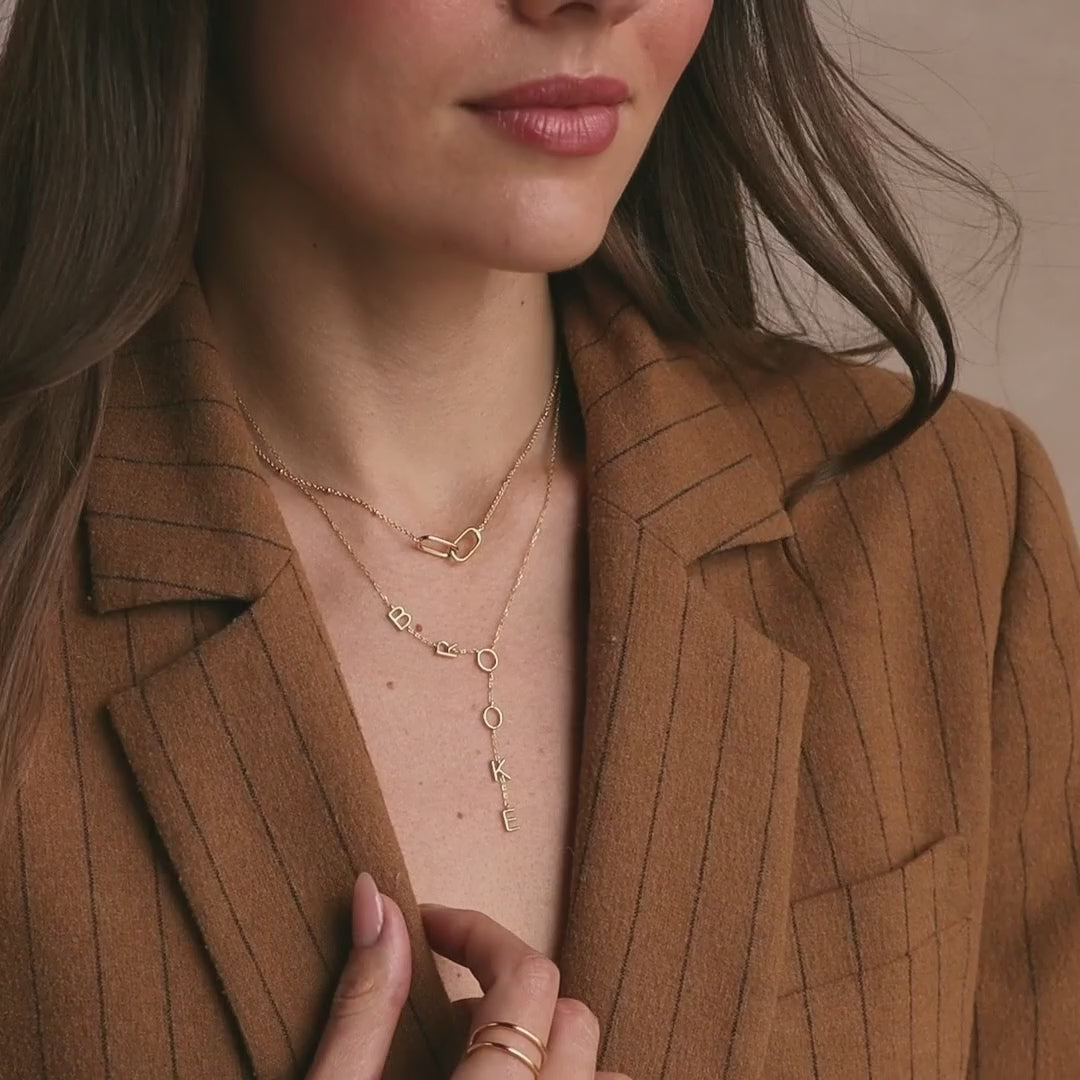 Lariat Name Necklace