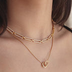 Pave Link Chain Necklace