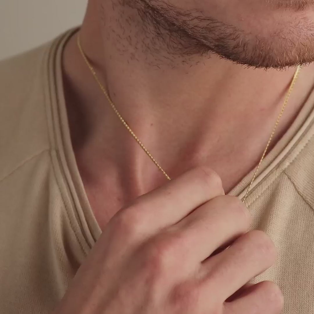 Collar de cadena de serpiente para hombre 