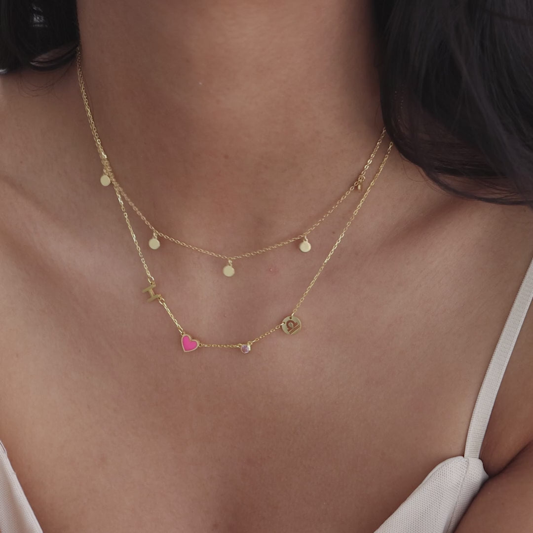 Dainty Space Charm Necklace