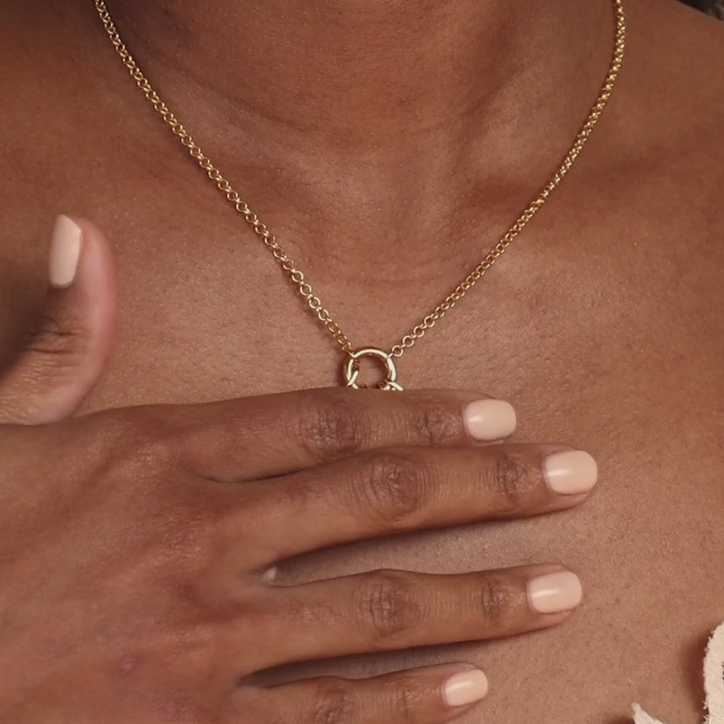 Signet Birthstone Charm