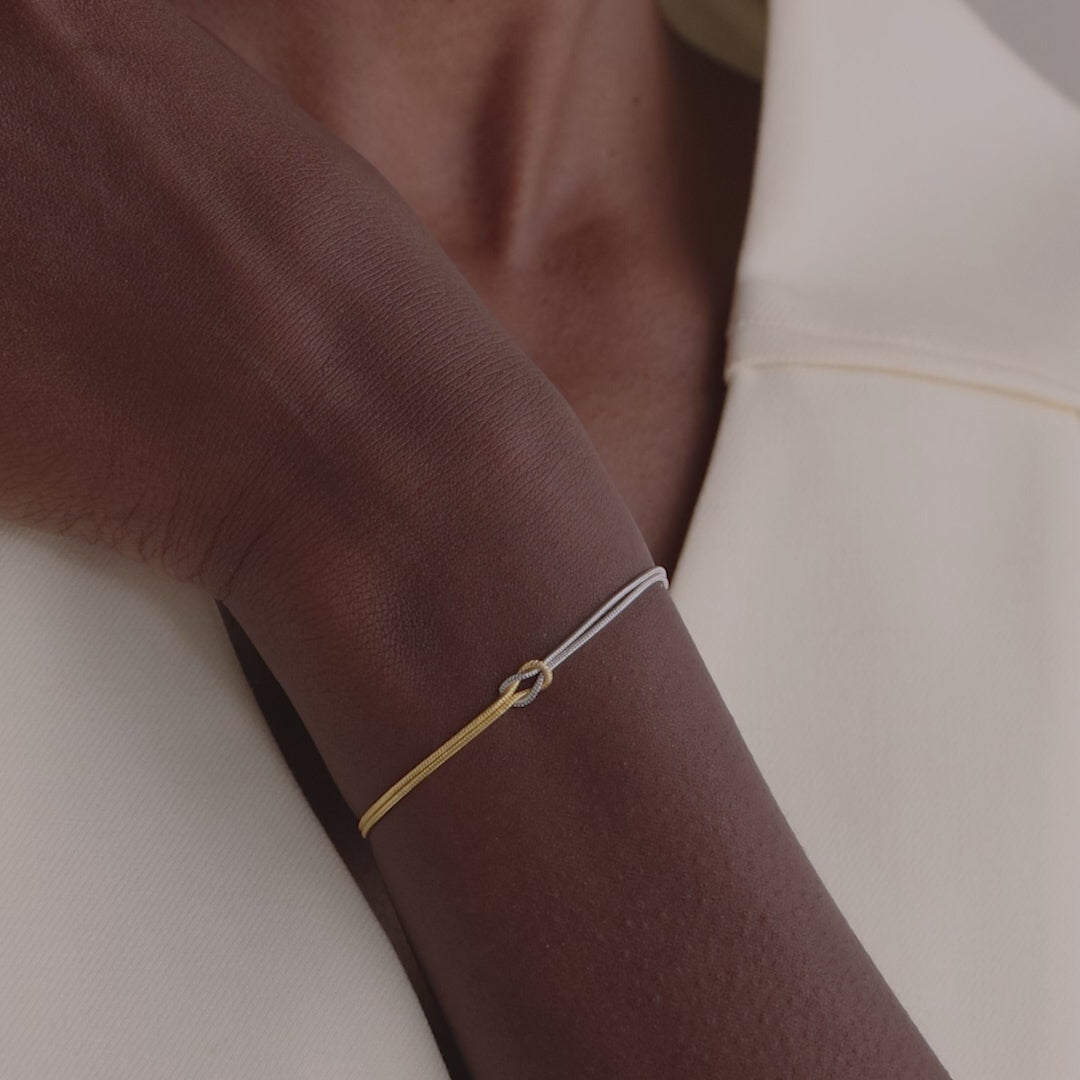 Mixed Metal Knot Bracelet