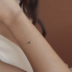 Baguette Garnet Bracelet
