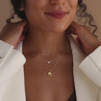 Baby Handprint Coin Necklace