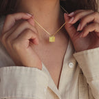 Carrie Mini Tag Necklace