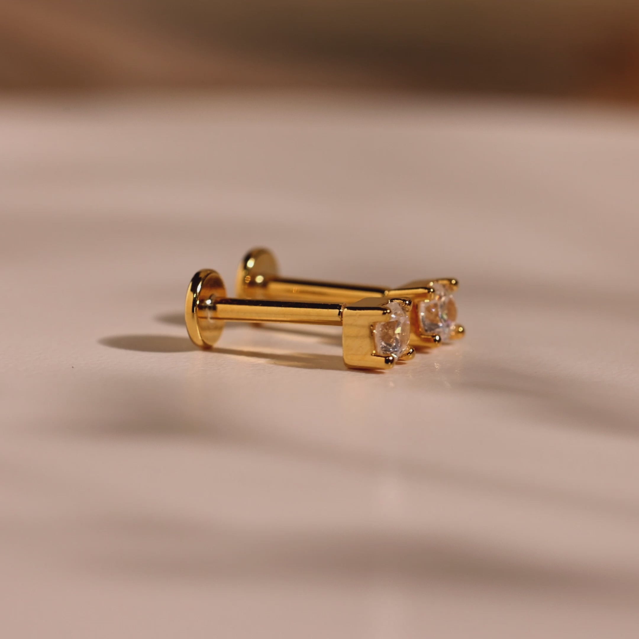 Diamond Flatback Studs Set