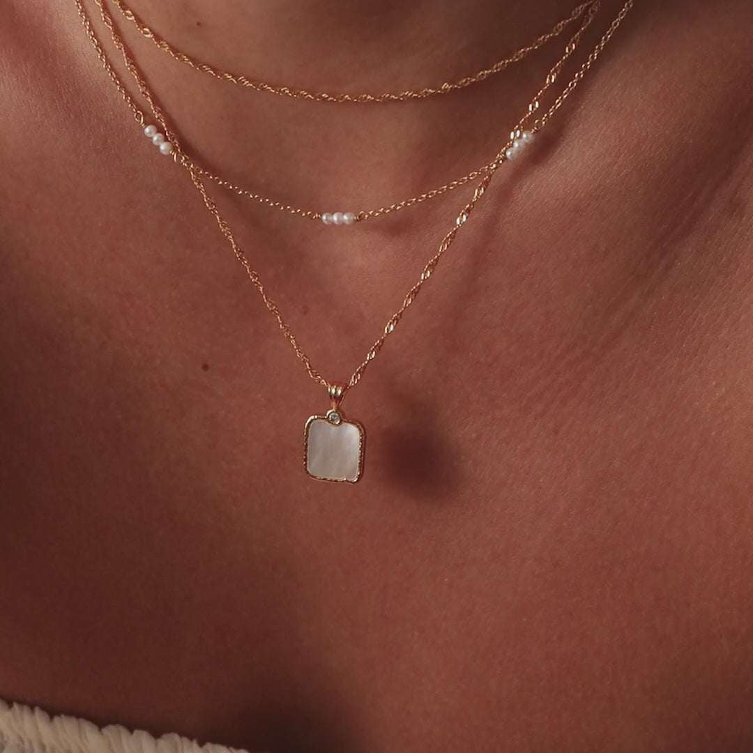 Serenity Mother of Pearl Necklace