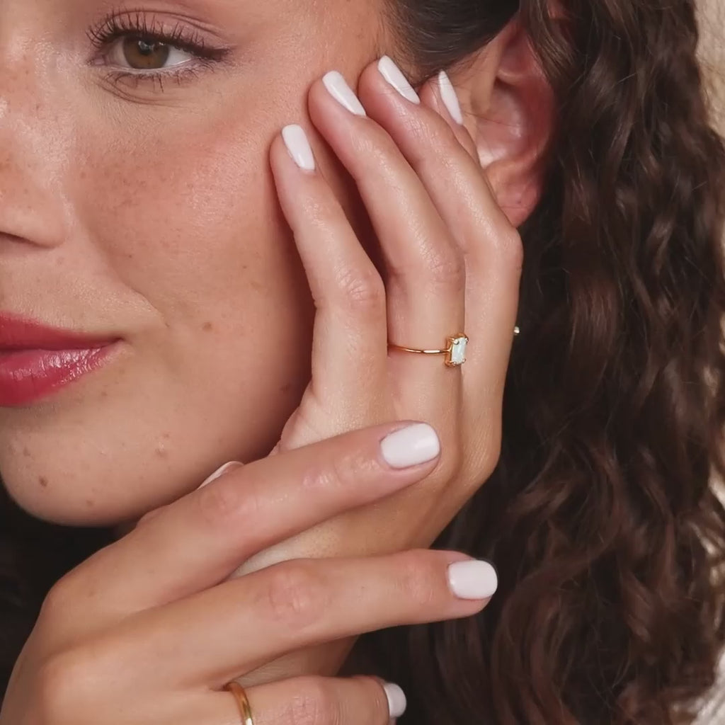 Bague Opale Émeraude