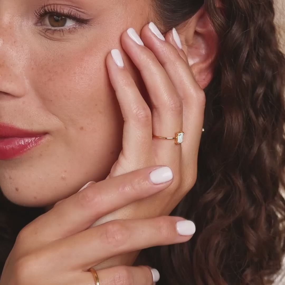 Bague Opale Émeraude