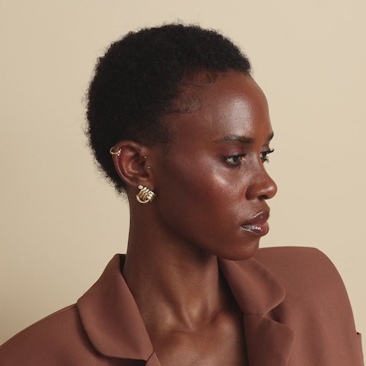 Bold Triple Knot Studs