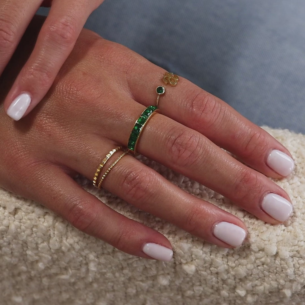 Birthstone Inlay Band