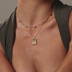 Tiger's Eye Locket Necklace