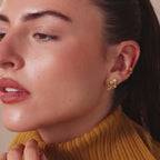 Gemstone Raindrop Studs