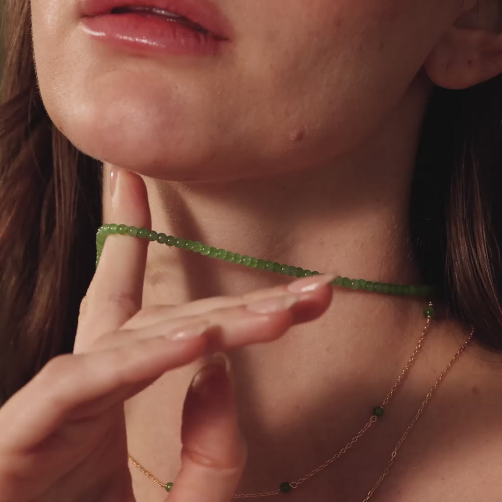 Tiny Aventurine Choker Necklace