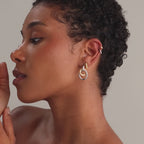 Mixed Metal Linked Earrings