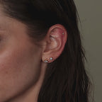 Large Diamond Bezel Flatback Studs