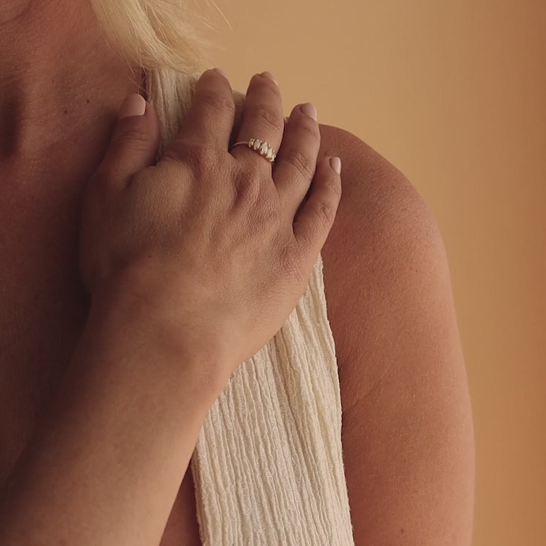 Marquise Opal Statement Ring