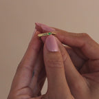 Paris Thin Name Signet Ring in 18K Gold