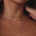 Romantic Coquette Necklace in Silver