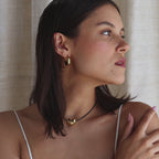 Chunky Puff Heart Necklace