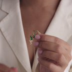 Pave Topaz Charm Clip