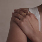 Bague mixte opale et diamant 