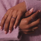 Lace Eternity Birthstone Ring