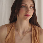 Pave Fingerprint Heart Necklace