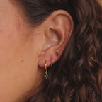 Peridot Earrings Set in Sterling Silver