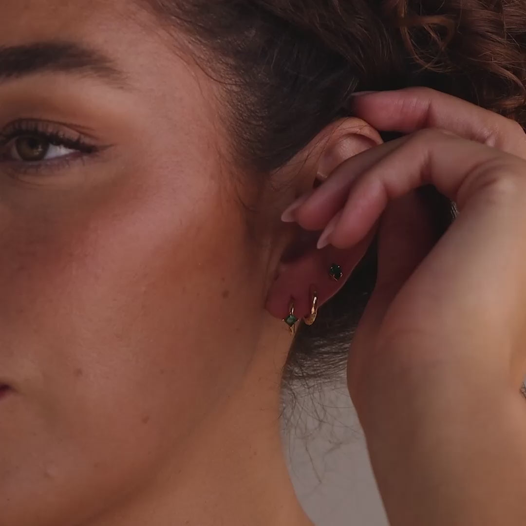 Rhombus Birthstone Flatback Studs