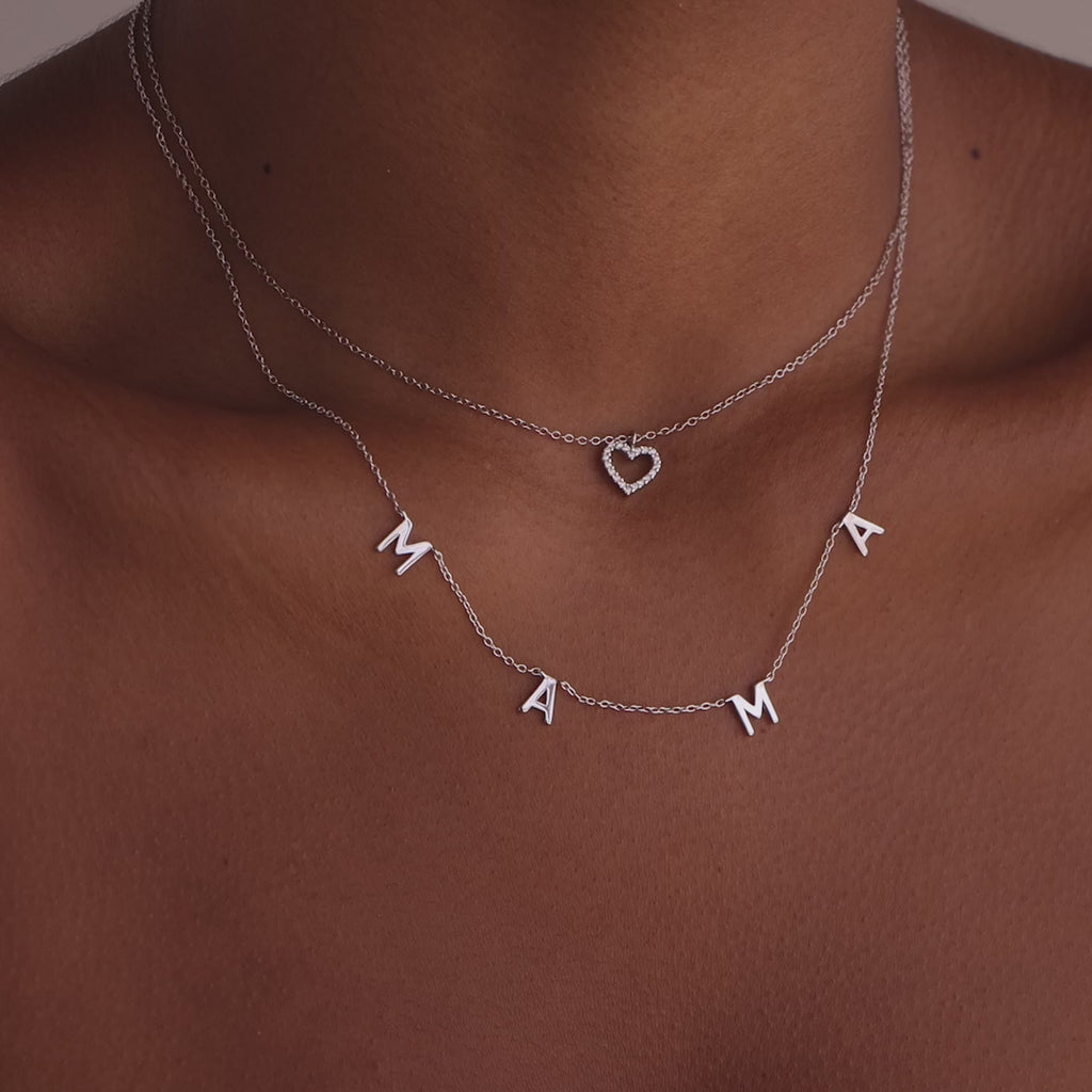 Mama Letter Necklace
