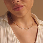 Collar con clip de diamantes