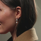 Boucles d'oreilles pendantes en perles d'aigue-marine