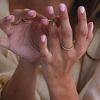 Duo Birthstone Drop Ring