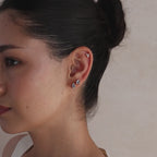 Huggies en perles d'aigue-marine