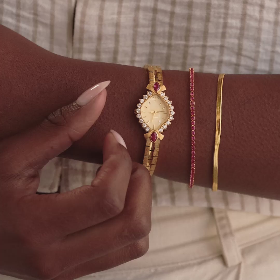 Montre Art Déco Rubis