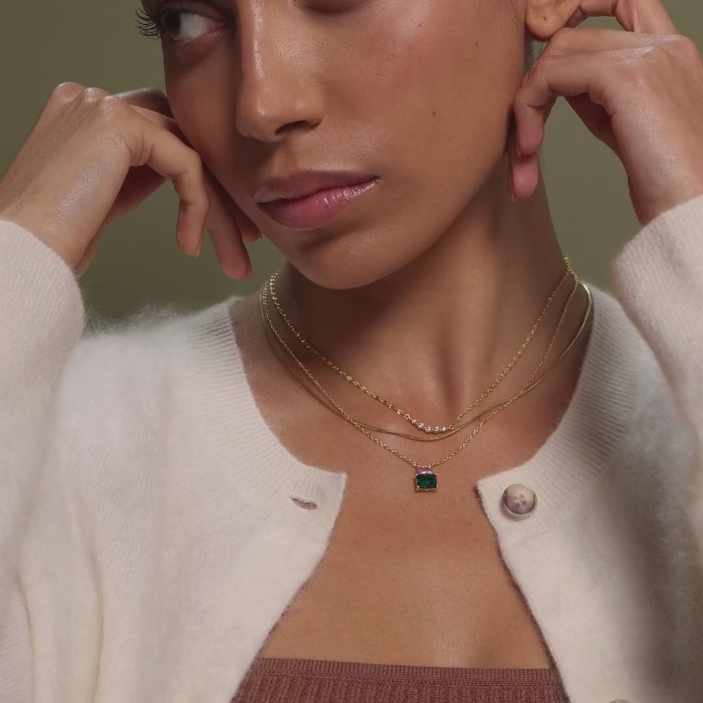 Emerald Bloom Necklace